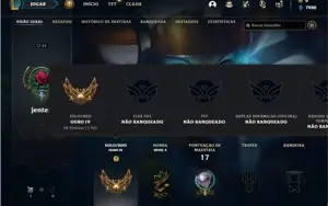 Conta ouro 4 com 26 Champs e 2 Skins + 1 Fragmento