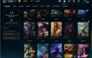 Conta ouro 4 com 26 Champs e 2 Skins + 1 Fragmento