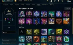 Conta ouro 4 com 26 Champs e 2 Skins + 1 Fragmento