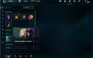 Conta ouro 4 com 26 Champs e 2 Skins + 1 Fragmento