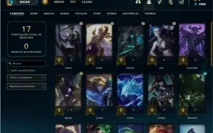 Conta ouro 4 com 26 Champs e 2 Skins + 1 Fragmento