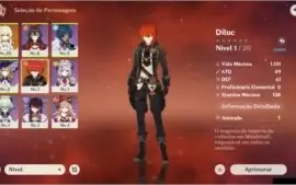 ✨ GENSHIN IMPACT - DILUC 5⭐ AR5-10 ✨ #00002