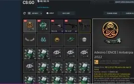 conta csgo com 4 medalhas + inventario com 180 reais