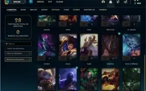 Conta Platina 1 com 25 Champs e 2 Skins ( 79 PDL )