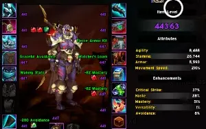 Conta Wow Hunter 443 Ilvl Pve