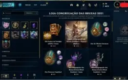 Conta do lol level 378 cheia de skin