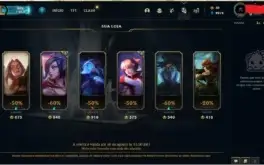 Conta do lol level 378 cheia de skin