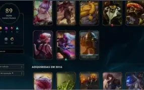 Conta LOL PLATINA 2 - 84 CHAMPS - 39 SKINS - MMR ALTO