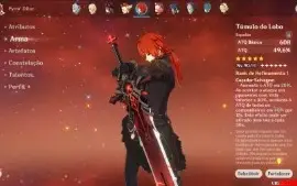 CONTA GENSHIN AR  58, 17 PERSONAGENS 5* e 8 ARMAS *