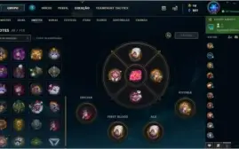CONTA LOL LVL 193 OURO 1, 116 CAMPEÕES, CONTENTO 78 SKINS.