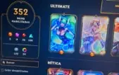 Conta lol com 352 skin 5 prestigio de 5 ultimamente e 9 pres