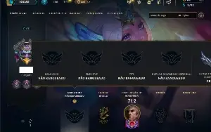 Unranked com TODOS os champs e 169 Skins ( SUP / MID )
