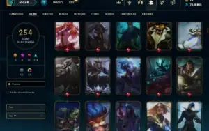 Prata 1 com TODOS os champs e 254 Skins + 2 Prestigios