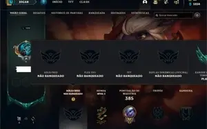 Conta Unranked com 110 Champs e 64 Skins
