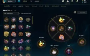 Conta Unranked com 110 Champs e 64 Skins