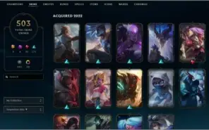 Conta Mestre com mais de 500 skins (+ de 3 mil reais gastos)