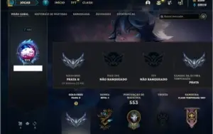 Conta Prata 2 com 114 Skins e 151 Champs + 2600 RP