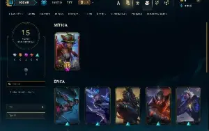 Prata 4 com 40 Champs e 15 Skins