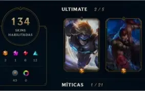 Conta LOL PAX SIVIR, PAX NEOSIVIR, PAX JAX - 134 skins!