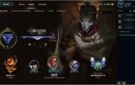 Conta diamante 5 [Borda D5] Muitas skins