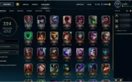 Conta diamante 5 [Borda D5] Muitas skins