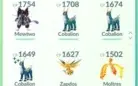 Conta pokémon Go +lendários