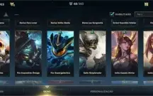 WILD RIFT 69 SKINS;  PASSE ON; PASSO TODOS OS DADOS