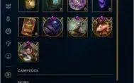 Conta nivel 116, ouro 2, 93 champ, 61 skins