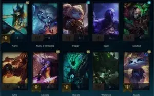 Conta LOL 70% Win rate prata 4 20champ e muitos espolios