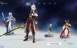 Nivel 26 com Jing Yuan , Bronya e Yanqing - Honkai Star Rail
