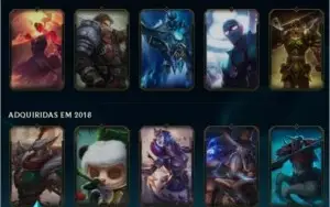 Conta Legue of Legends Ouro 3 com 117 skins mono riven