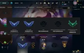 Conta Lol D2/D3 - 190 skins
