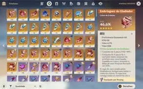 AR 46 - Mona, Venti, Jean, kokomi e Keqing + 4 Stars