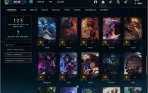 Conta platina 4 com 46 champs e 10 skins ( MAIN TOP / ADC )