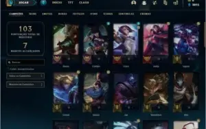 Conta platina 4 com 46 champs e 10 skins ( MAIN TOP / ADC )