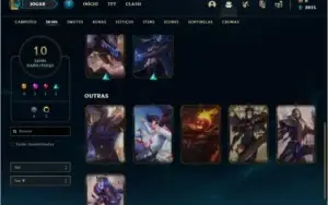 Conta platina 4 com 46 champs e 10 skins ( MAIN TOP / ADC )