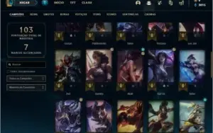 Conta platina 4 com 46 champs e 10 skins ( MAIN TOP / ADC )