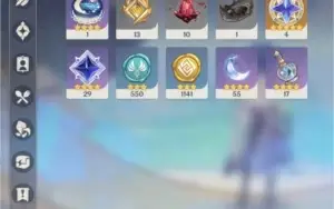 Xiao, childe, mona, Diluc. 3 armas t5