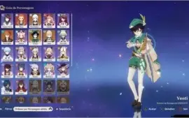 GENSHIN IMPACT CONTA AR 40 COM VENTI/TARTAGLIA/AYAKA/JEAN