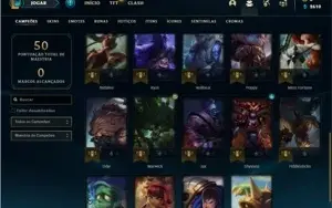 Conta Diamante 2 com 30 Champs e 15 Fragmentos de Skins