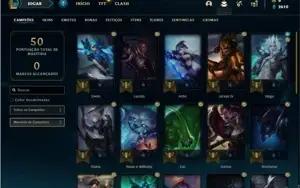 Conta Diamante 2 com 30 Champs e 15 Fragmentos de Skins