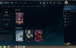 Conta LOL Diamante 4 (conta para main kat, skins/eterno)