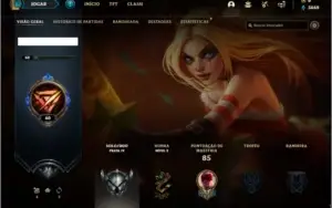 Conta prata 4 com 17 skins e 38 champs