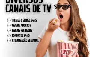 Canais Ao Vivo, Filmes, Series, Novelas, Netflix - C/ Brinde