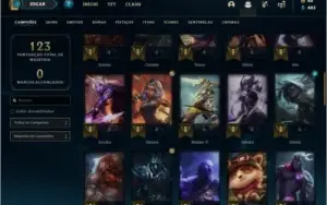 Conta DIAMANTE 4 BARATA com 36 skins e 59 champs