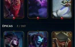 [50% OFF] CONTA LOL | PRATA 3| (13 SKINS)