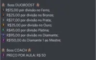 FAÇO ELOJOB DE LOL COM 30% DE DESCONTO DO VALOR DA TABELA