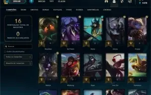 Conta PLATINA 4 - Smurf LOL (league of legends) ELOMOON