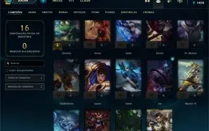 Conta PLATINA 4 - Smurf LOL (league of legends) ELOMOON