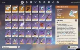 Account Genshin Impact 8 t5 and 4 weapons t5